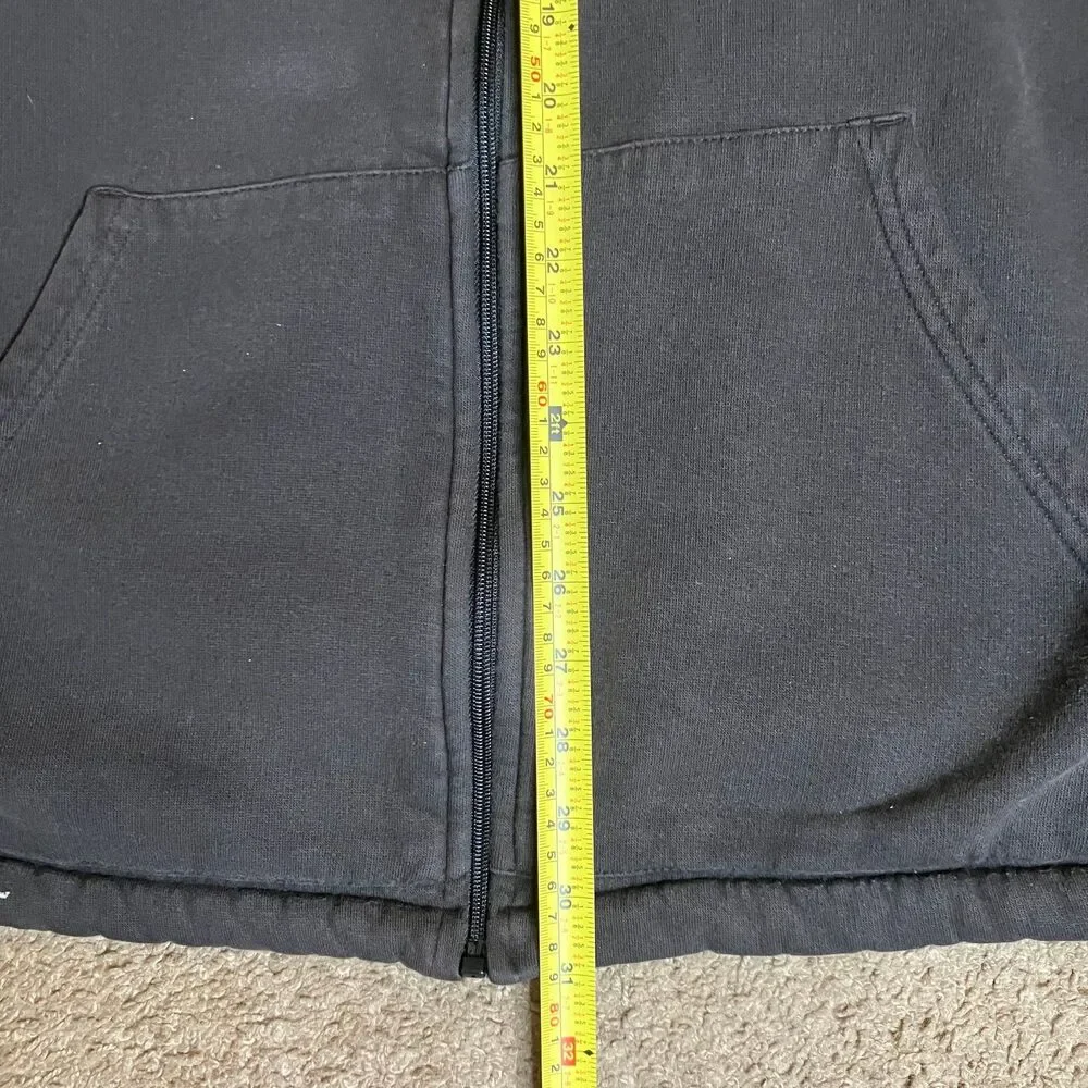 Kani Gold Men’s Full Zip Black/Dark Gray Fleece Vest Fall Cold Weather Size 2XL